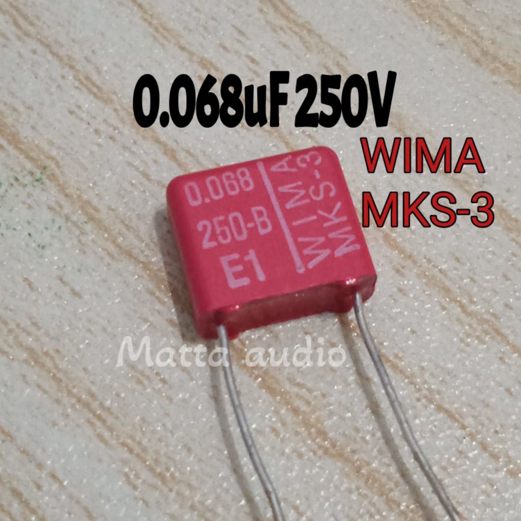 Capacitor 0.068uf 250V MKS-3 WIMA 68nF 250