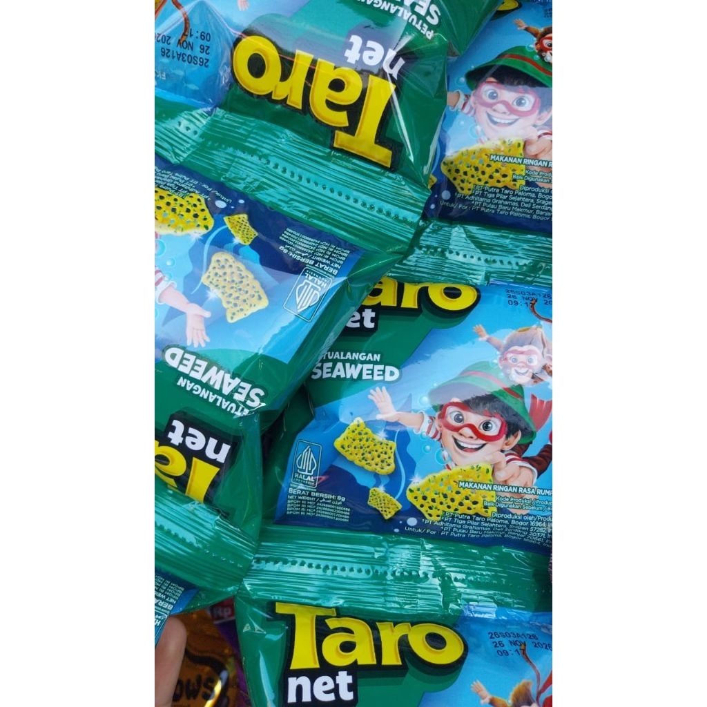 snack taro net seaweed