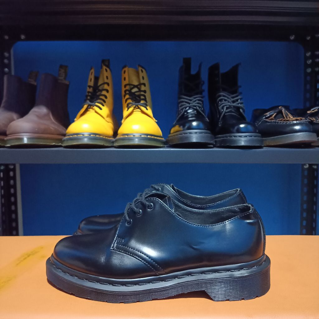 Dr Martens 1461 Mono Black Smooth Leather Size 39 fit 40 docmart dr. martens