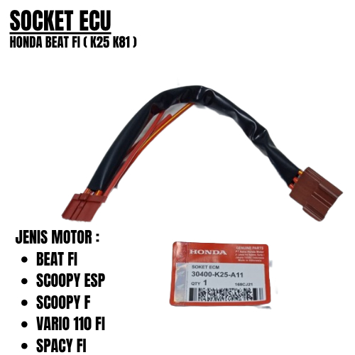 SOCKET ECU BEAT FI K25 BERKUALITAS ORIGINAL