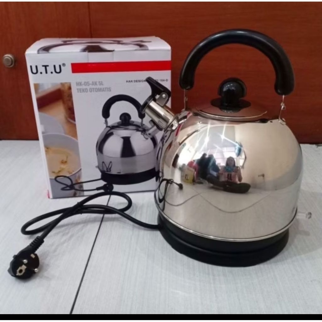 UTU teko listrik pemanas air 5liter