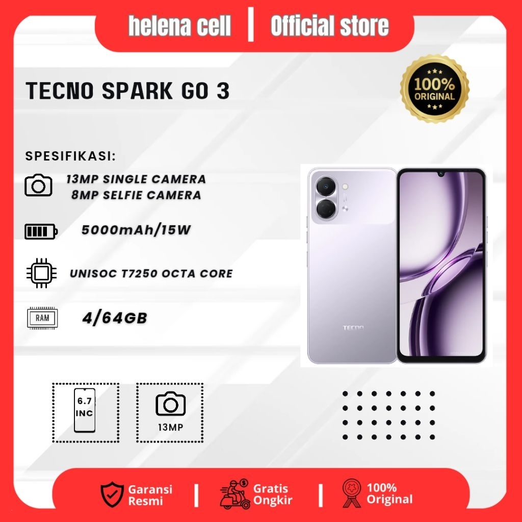 Tecno Spark Go 3 Ram 4/64GB