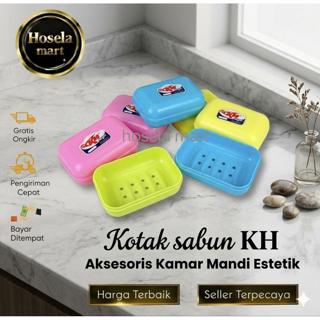 Wadah Sabun Mandi Cepuk Sabun KH Angel Wadah Sabun Mandi / tempat sabun plastik / kotak sabun