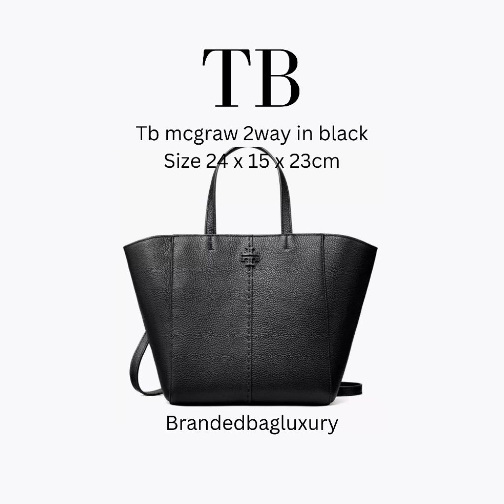 tb mcgraw tote carryall 2 way tas original