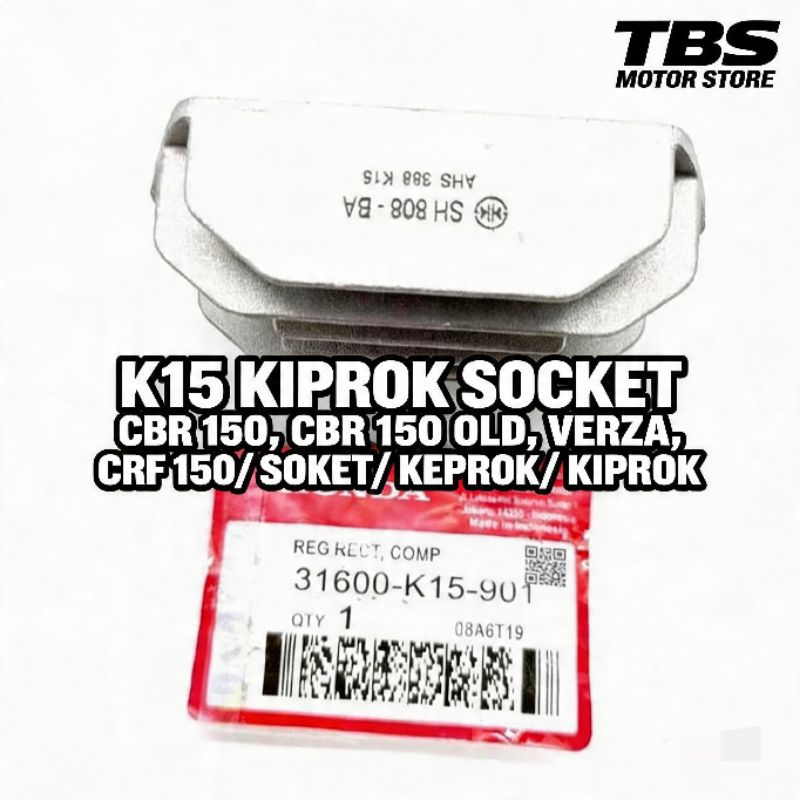 K15 KIPROK SOCKET CBR 150, CBR 150 OLD, VERZA, CRF 150/ SOKET/ KEPROK/ KIPROK