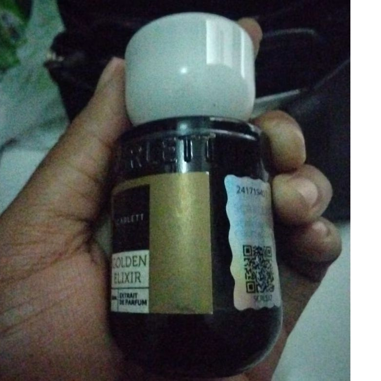 cuci gudang parfum Scarlett golden exilir