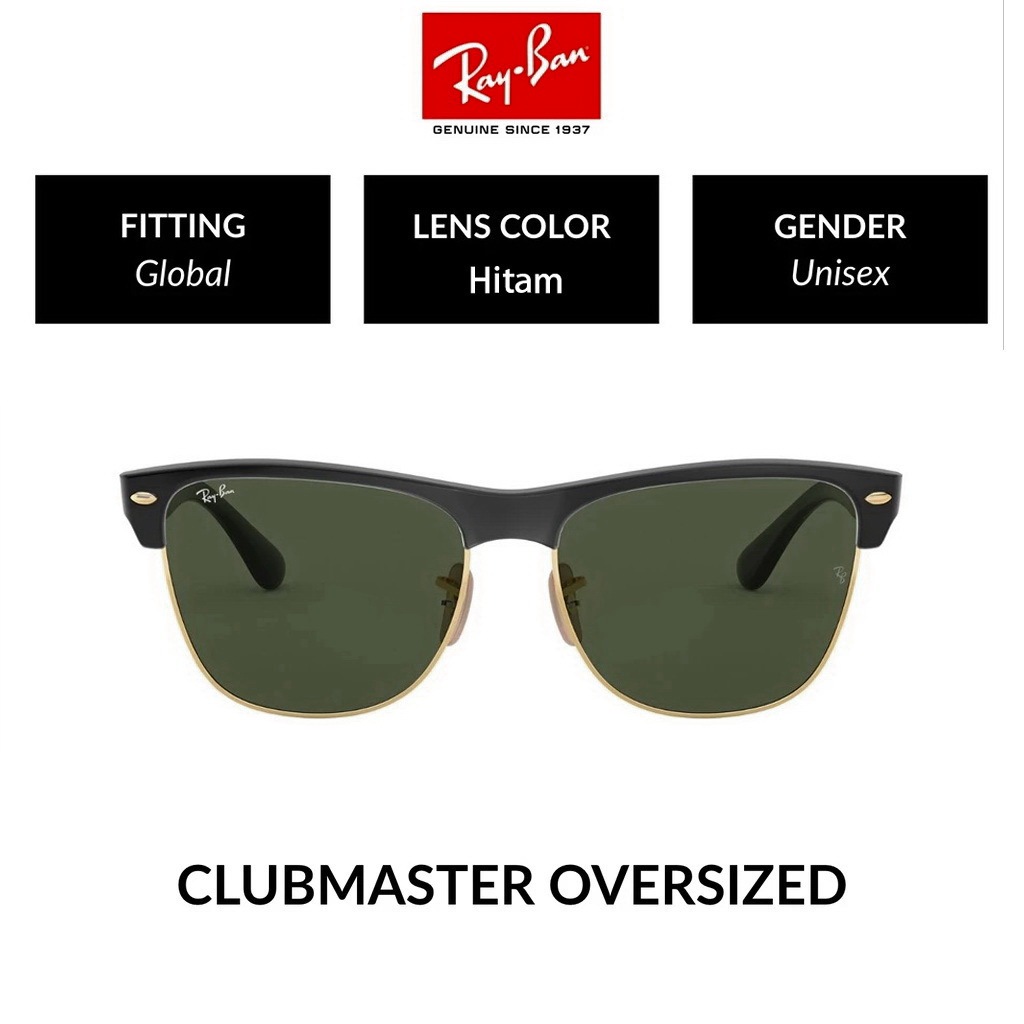 Kacamata Ray-Ban clubmaster oversized rb4175