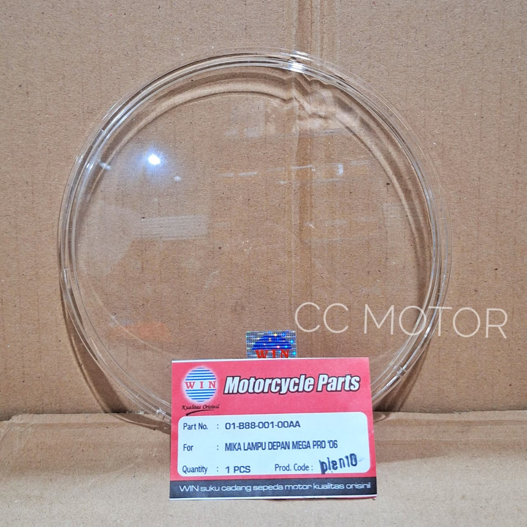 WIN Mika Kaca Lampu Depan Mega Pro 2006  / Mika Lampu Depan Mega Pro 2006  / Mika Reflektor Mega Pro