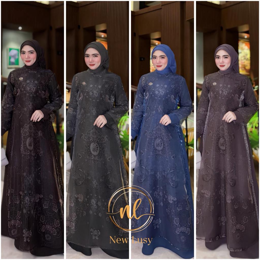 LuxuryFashion READY GAMIS DRESS WANITA VILENIA VOL 2 BY NEW LUSY BEST SELLER