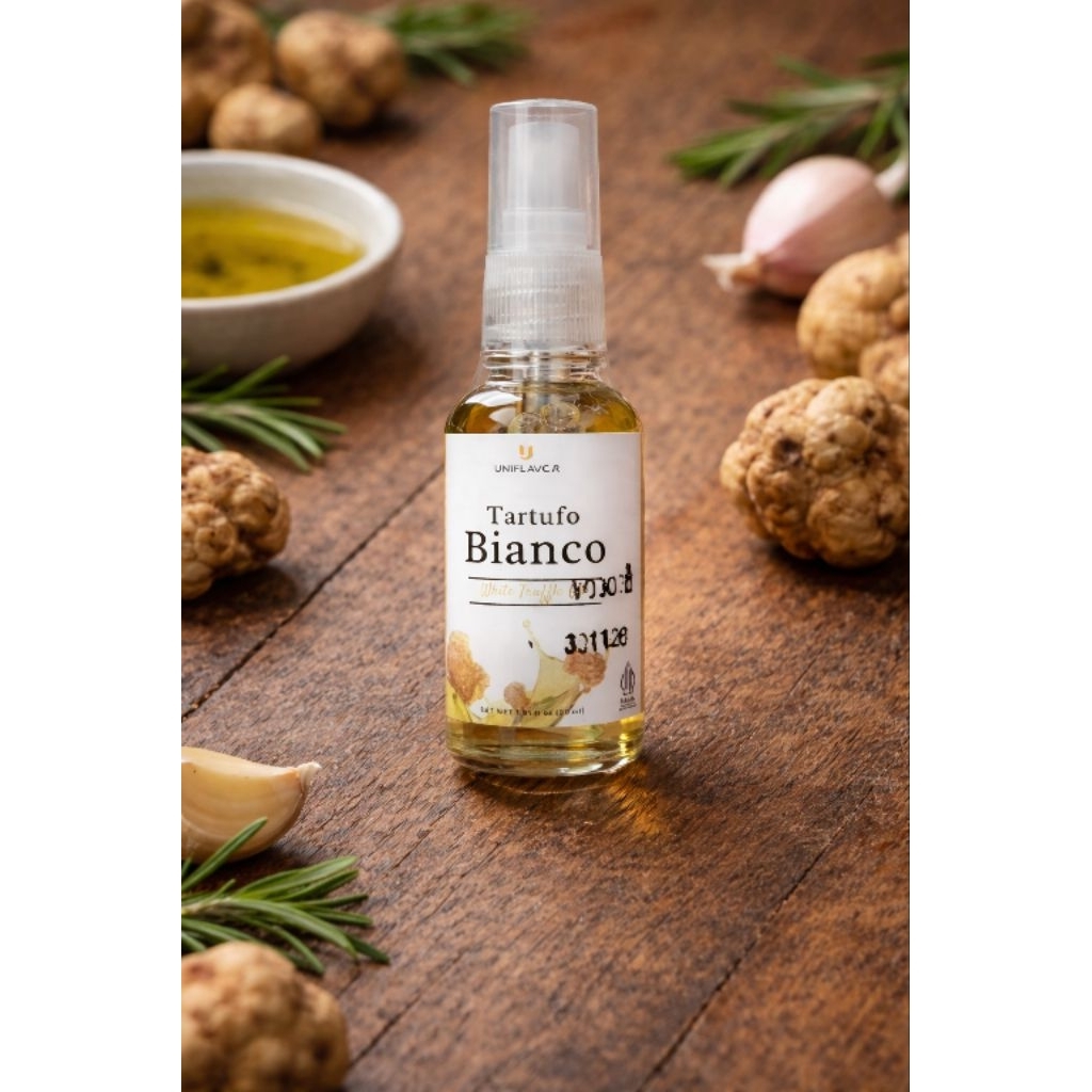 [HALAL] Uniflavor Tartufo Bianco White Truffle Oil and With Truffle Shaving 30 ML
