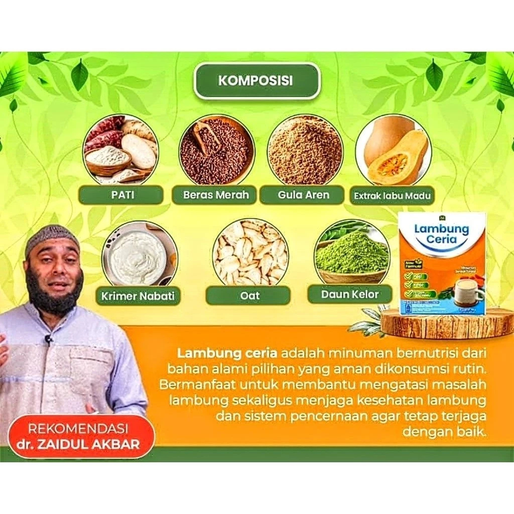 LAMBUNG CERIA SACHET | Herbal Dokter Zaidul Akbar