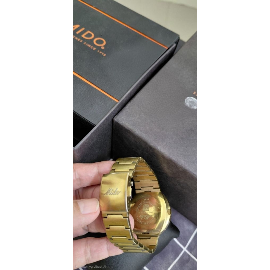 Jam Tangan Pria Mido Commander 1959 Gold