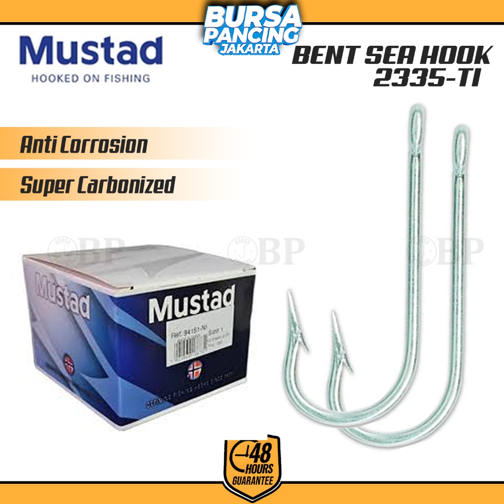 MUSTAD Kail Pancing Kotak ROUND BENT SEA HOOK 2335-TI UltraPoint Technology Extra Strong Kail Kotaka