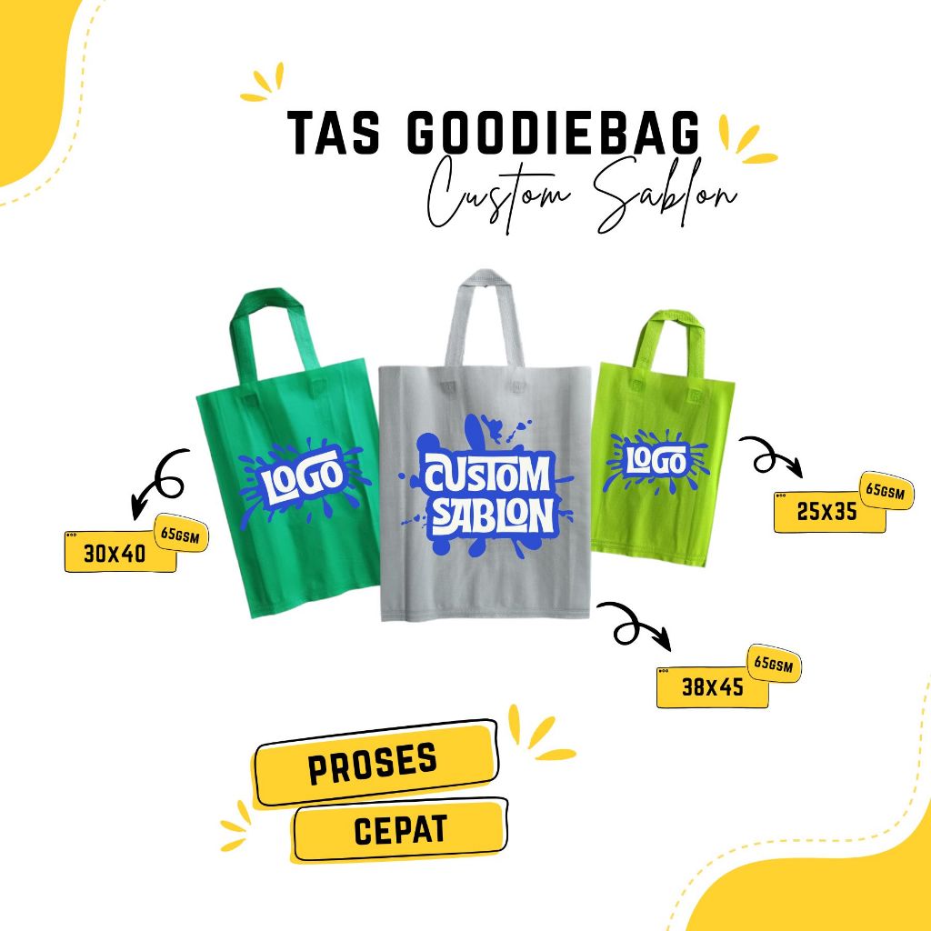 Tas Spunbond Custom Murah – Sablon Logo untuk Seminar, Wedding & Usaha