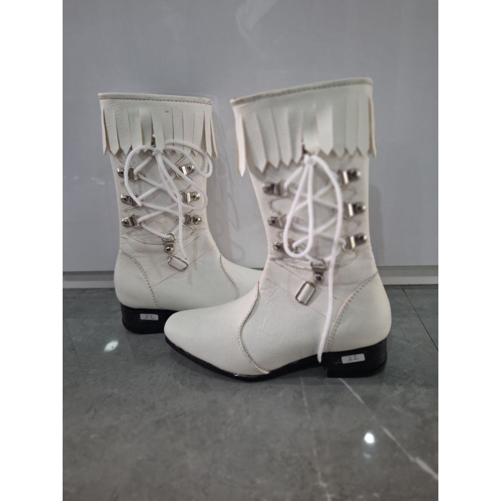 Sepatu Mayoret Putih Tali Samping/Sepatu Cewe Mayoret Terbaru