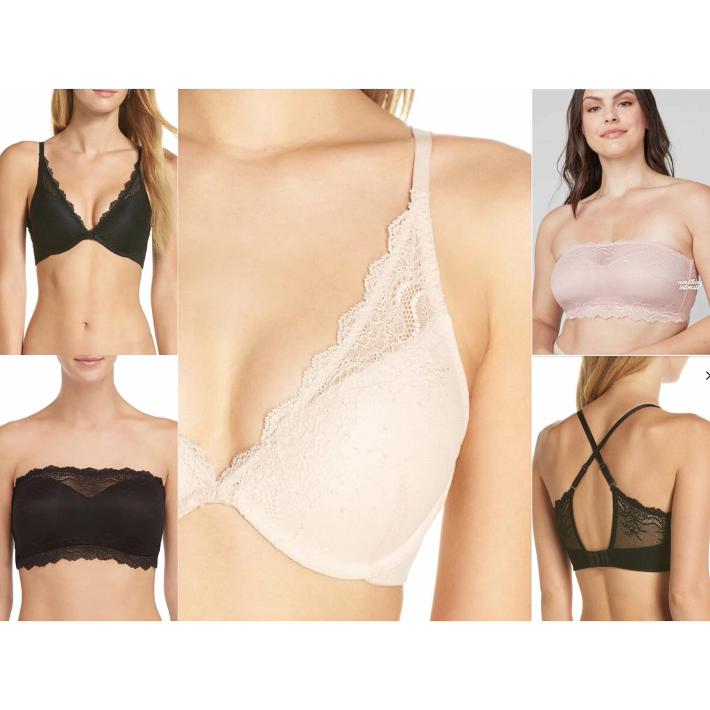 SPNX Undie-tectable Wireless Lacie Bandeau / Strapless Bra Seamless Kemben Busty Lightweight Beha Bi
