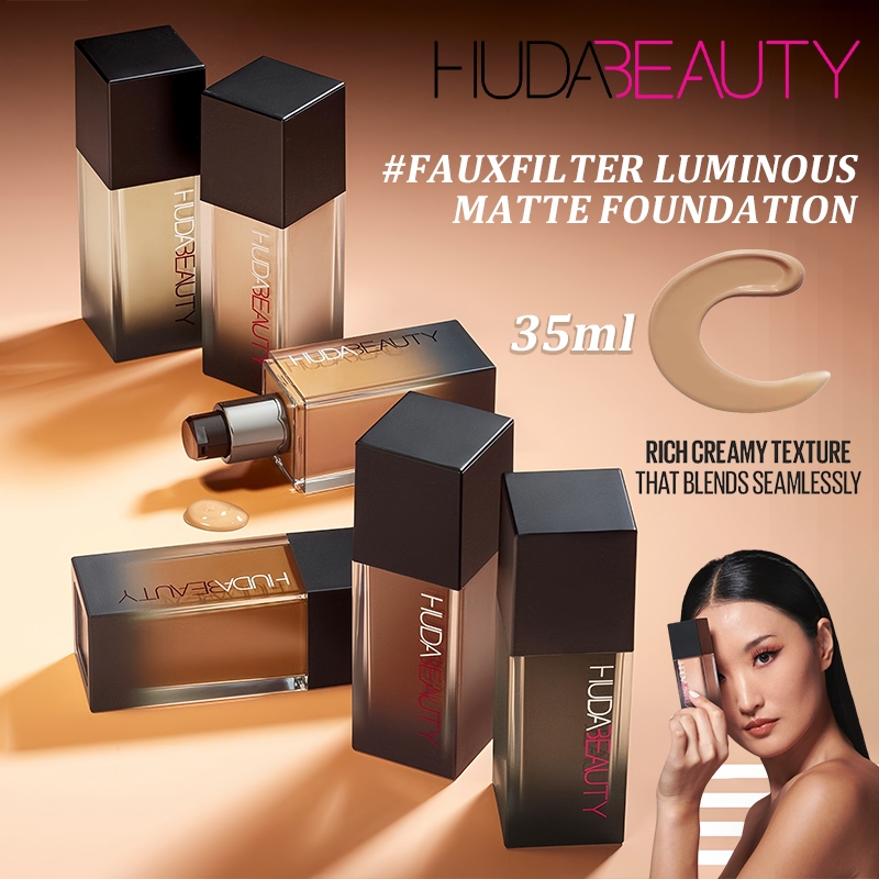 Huda Beauty FauxFilter Luminous Matte Foundation 35ml / Full Coverage Long Lasting Smooth Finish