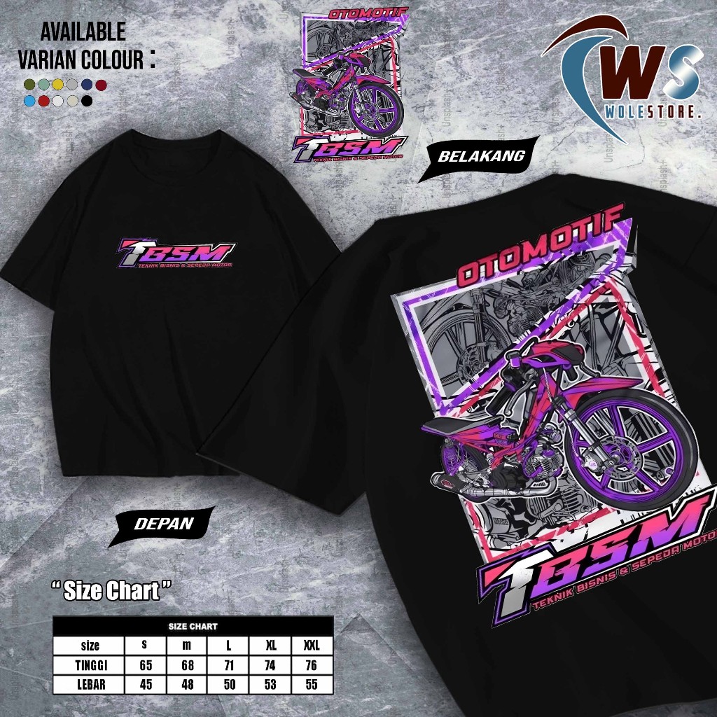 WOLESTORE - KAOS JURUSAN TBSM - KAOS JURUSAN TBSM PRIA DAN WANITA - PILIHAN TERBARU DAN TERLARIS