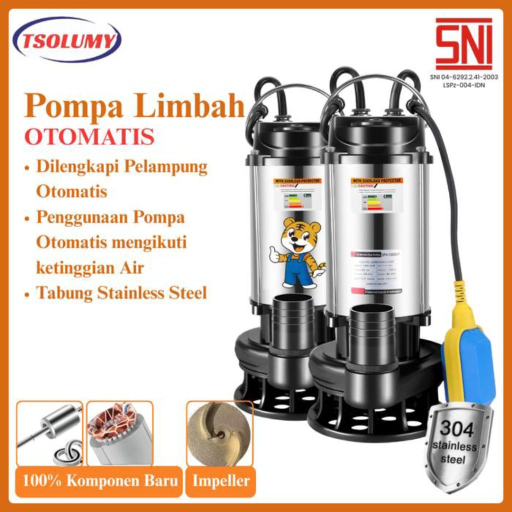 Pompa Celup Air Bersih Kotor SPV-200 - 1500 SV Pompa Banjir Pompa Kolam Ikan