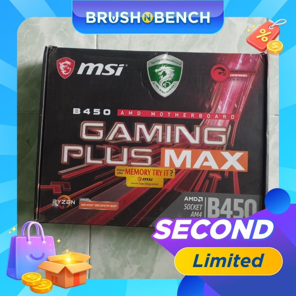 Motherboard MSI B450 Gaming Plus MAX Bekas