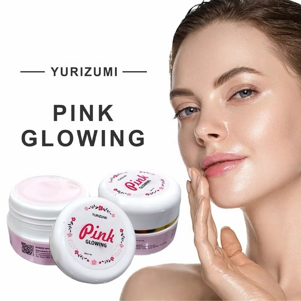 [TERMURAH] BPOM YURIZUMI PINK GLOWING Cream Pencerah Wajah Jelly Glowing