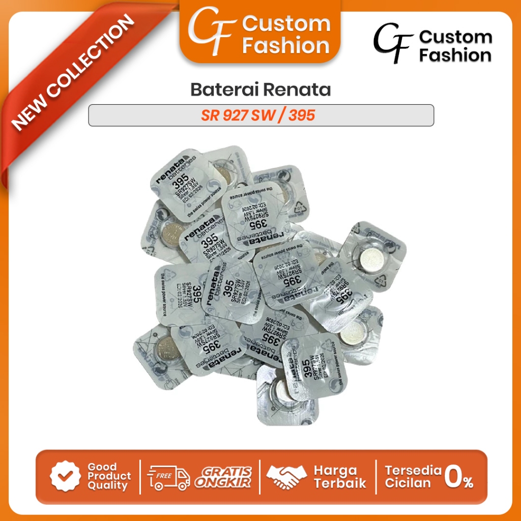 Baterai Jam Tangan Renata 395 Battery Batre Renata 927 SR927 SR927SW 395 / SR 927 SW Original