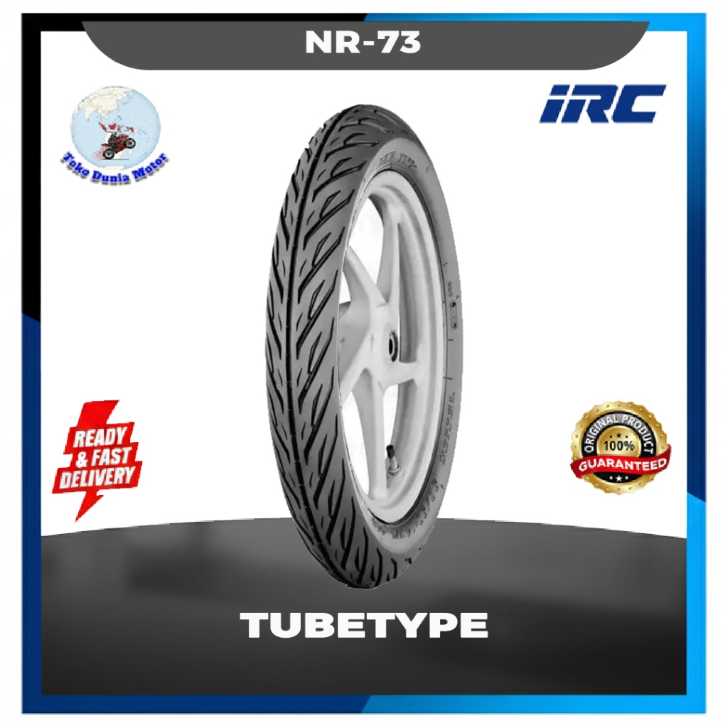 Ban motor bebek IRC NR73 70 90 17 supra revo tubetype