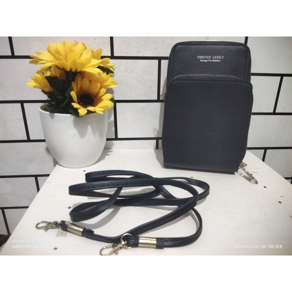 TAS HP CANTIK ELEGAN ( NEW ) WARNA HITAM
