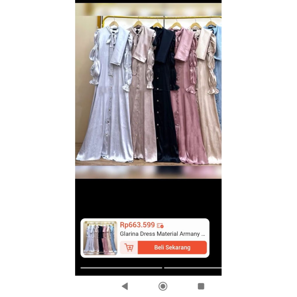 GAMIS MEWAH GOLD BY ELLY ARSY