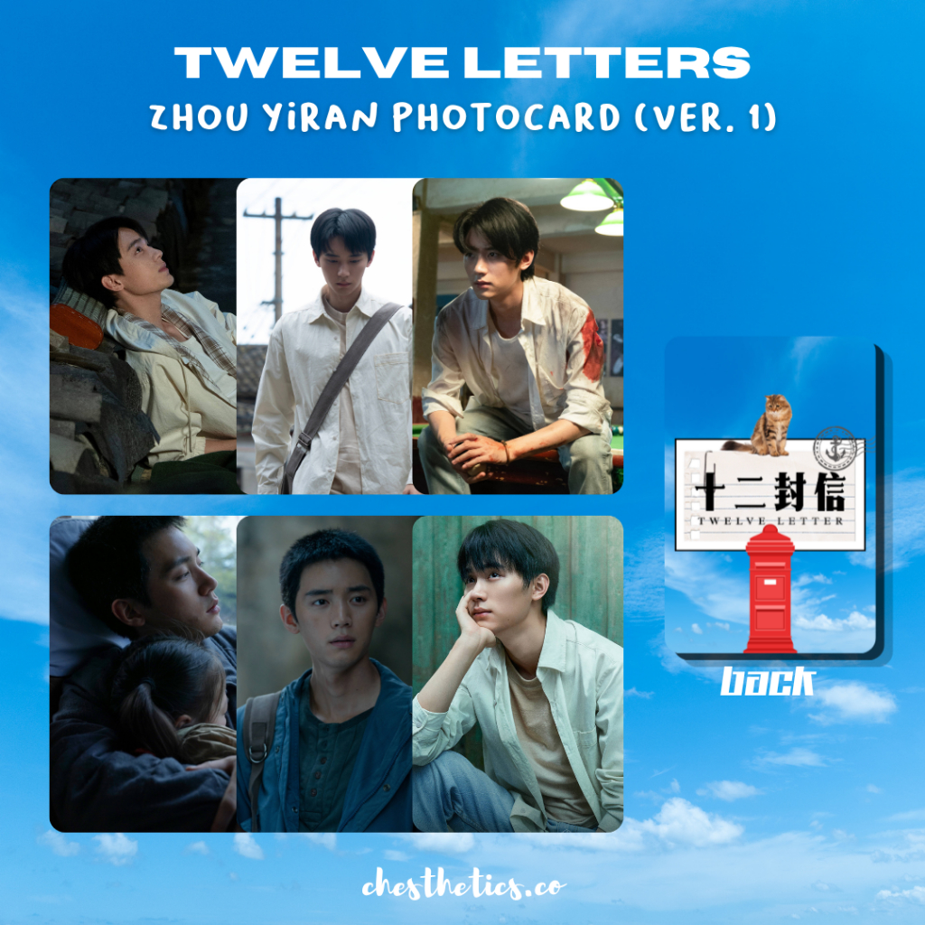 Twelve Letters CDrama China Chinese Drama Photocard Aktor Zhou Yiran Wang Yinglu
