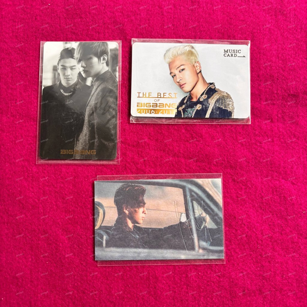 Bigbang Taeyang Daesung Youngbae Photocard Pc Official