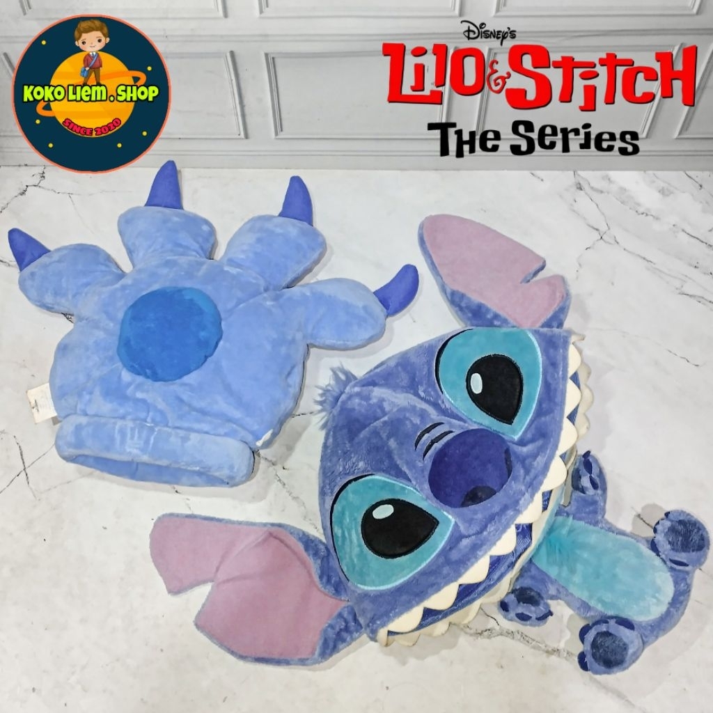 Topi Disney & Tangan Figure STITCH (ORIGINAL TOKYO DISNEY RESORT & DISNEY)