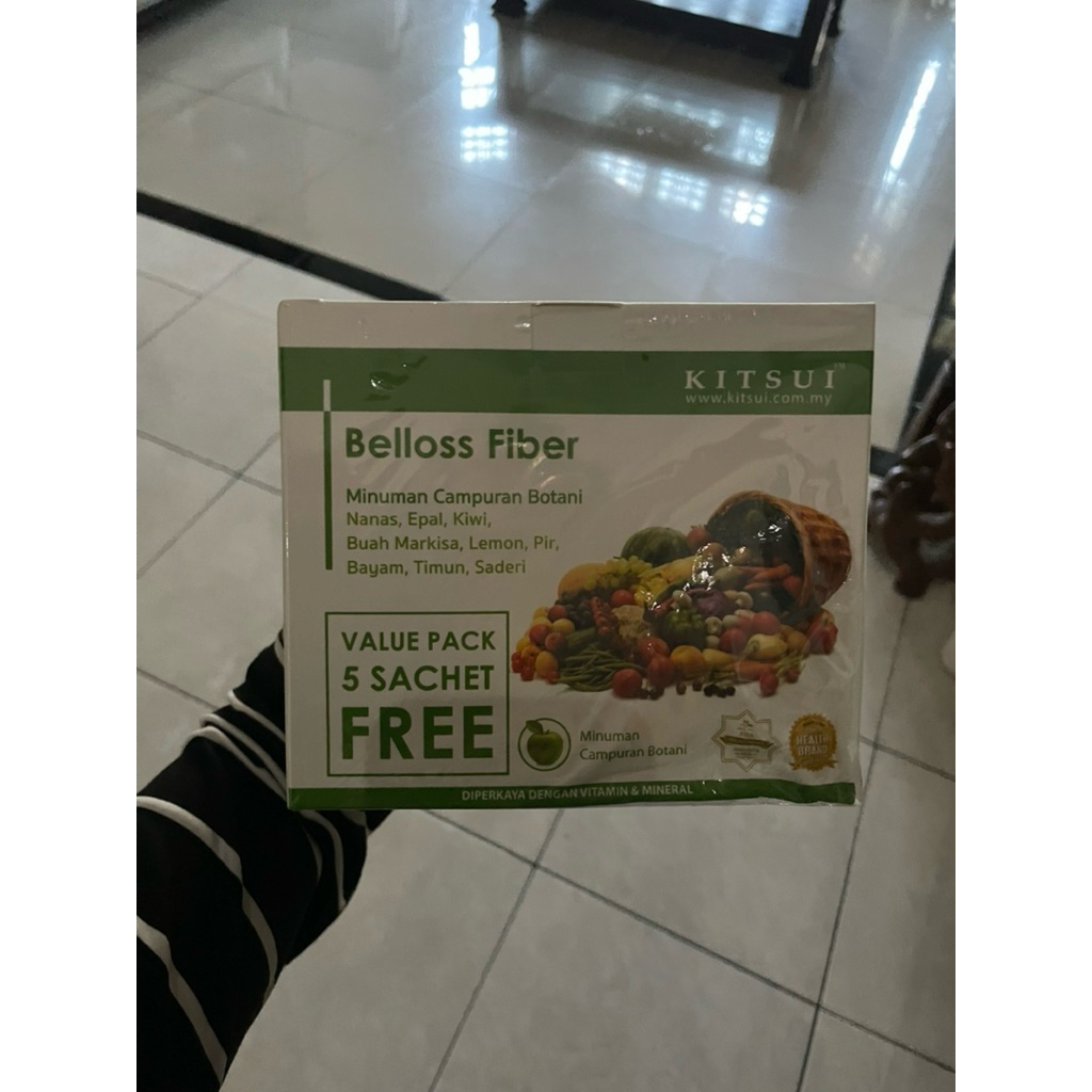 [VALUEPACK] KITSUI Belloss Fiber 35's x 15g | Halal Detox Fiber Drink | Sembelit | Pencernaan | Supp