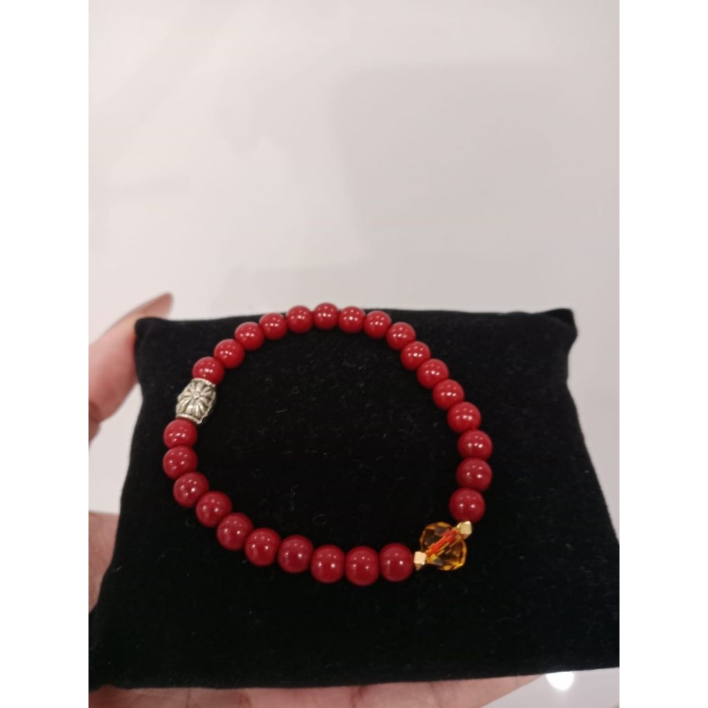 Gelang Cinabar Zhusa Merah Elegan – Simple Tapi Auto Kece & Bawa Hoki