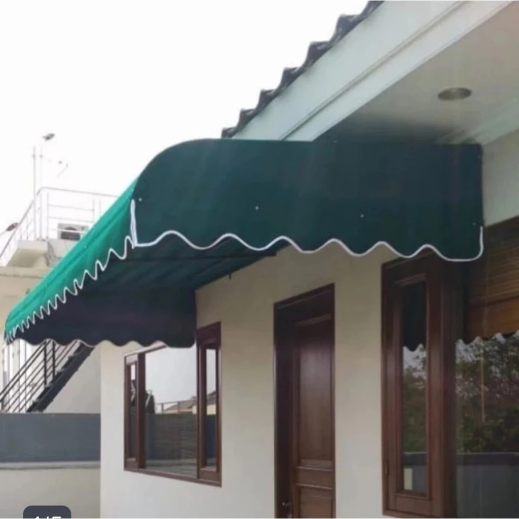 kain awningTeras Teduh, Rumah Makin Mewah