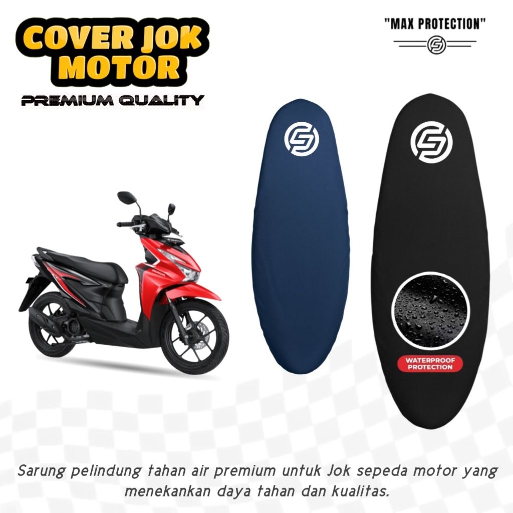 Cover Jok Motor Beat Deluxe / Sarung Jok Motor Beat New / Aksesoris Motor