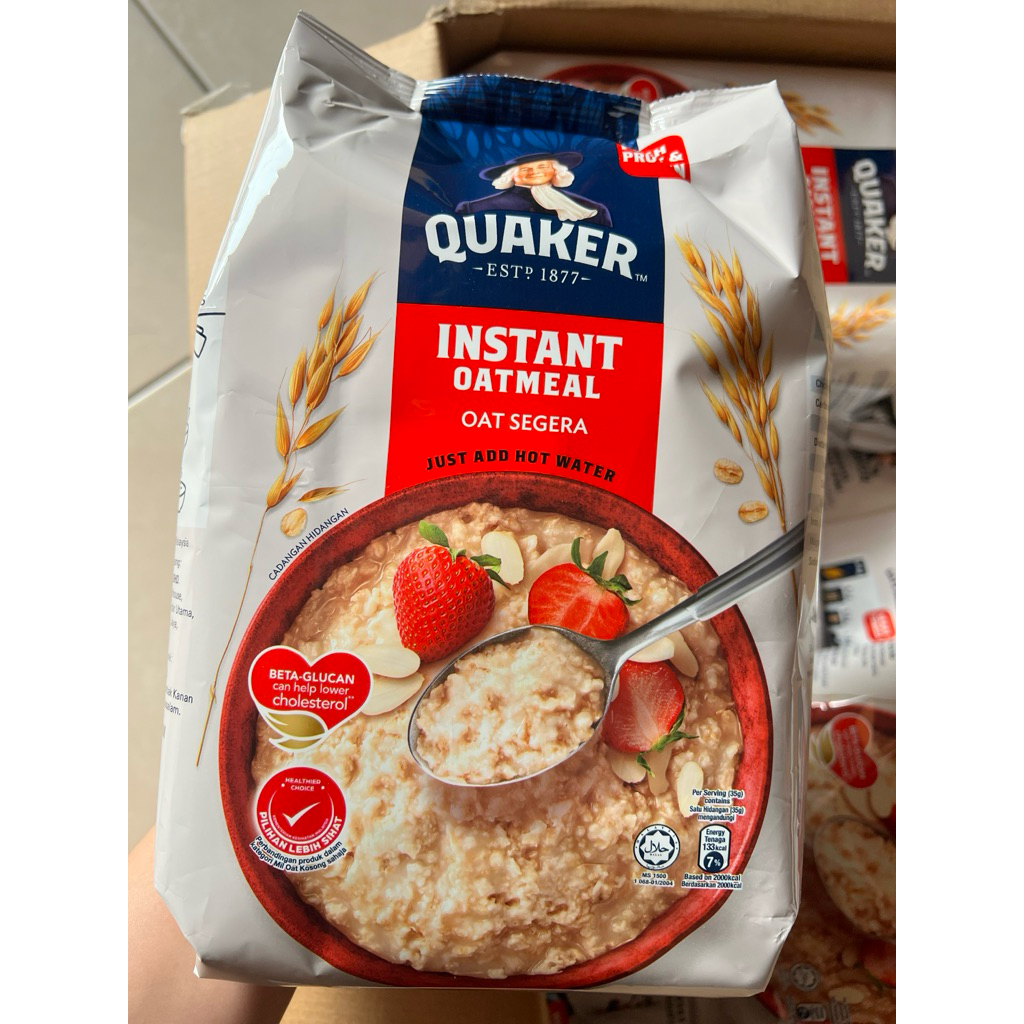 Quaker oatmeal instant Malaysia exp 2027 HALAL
