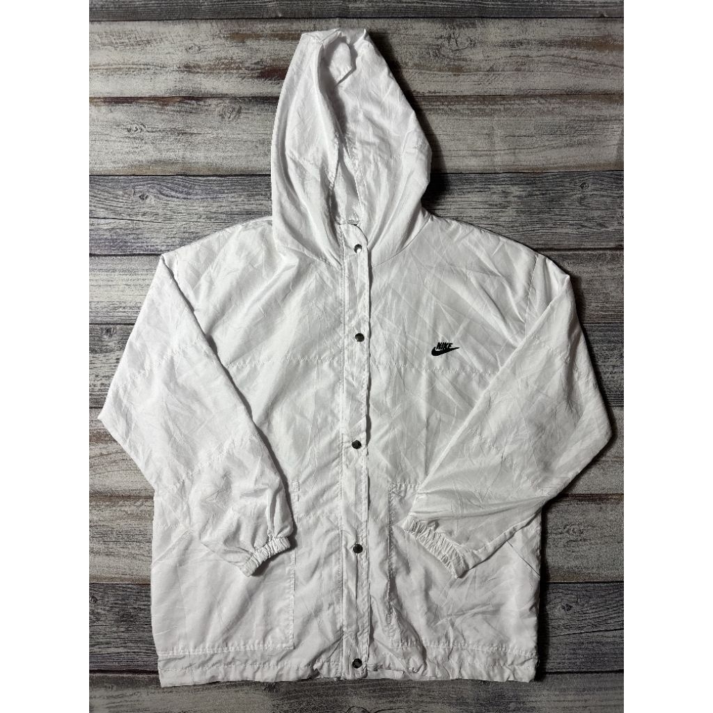 Jaket Nike Vintage Windbreaker Outdoor Snap Buttons Jacket Waterproof Running Sport Branded