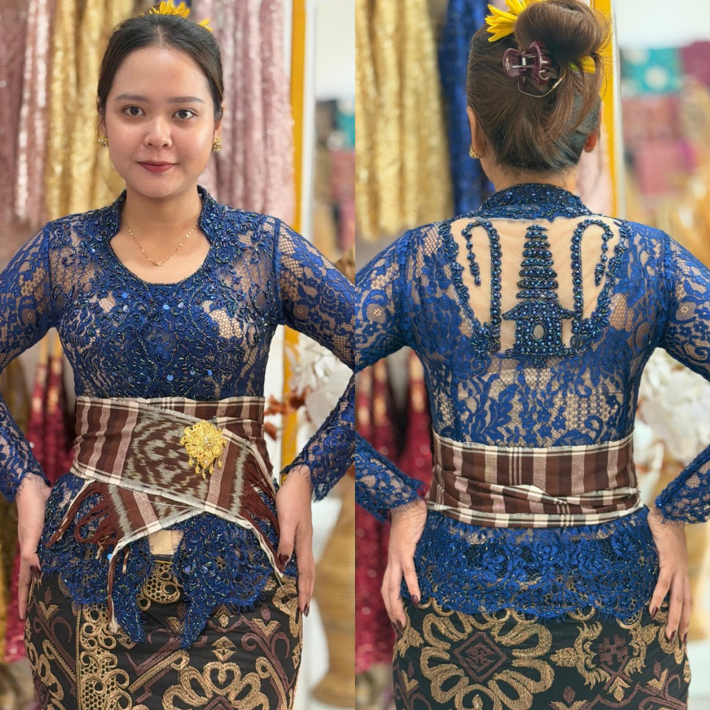 [PREMIUM] Kebaya Modifikasi Full Payet Motif Depan Belakang | Kebaya Bali | Kebaya Pengantin | Kebay