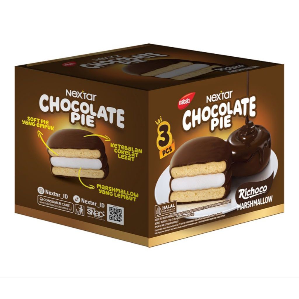 Nextar Choco pie / cheesecake pie strawberry 75gr