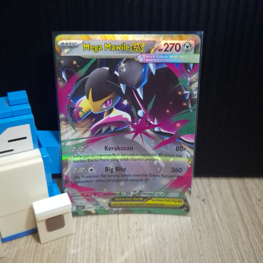 MEGA MAWILE EX RR - MA1 094/126 - KARTU POKEMON INDONESIA