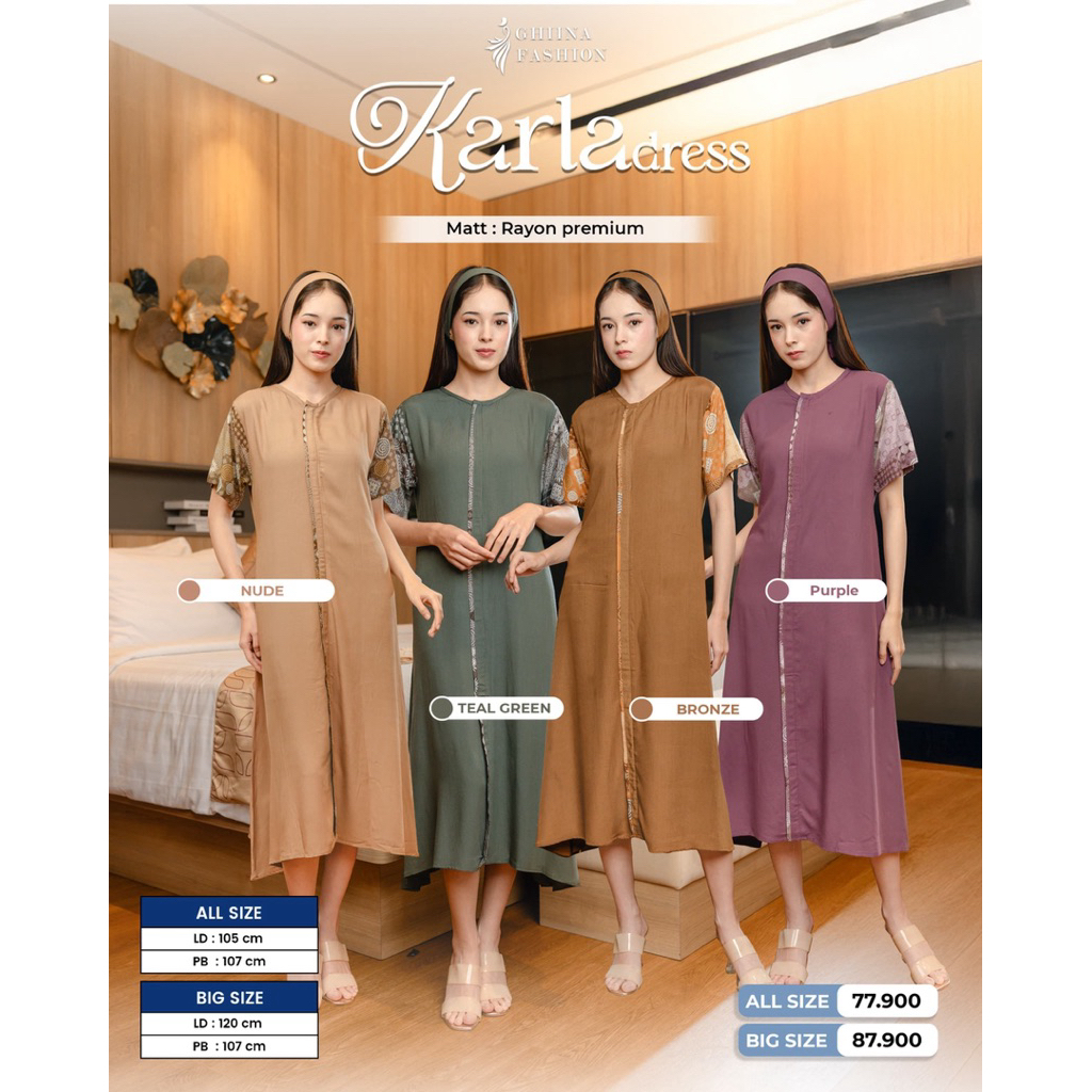 Ghiina Fashion - Dress / Daster / Karla Dress Ghiina Fashion