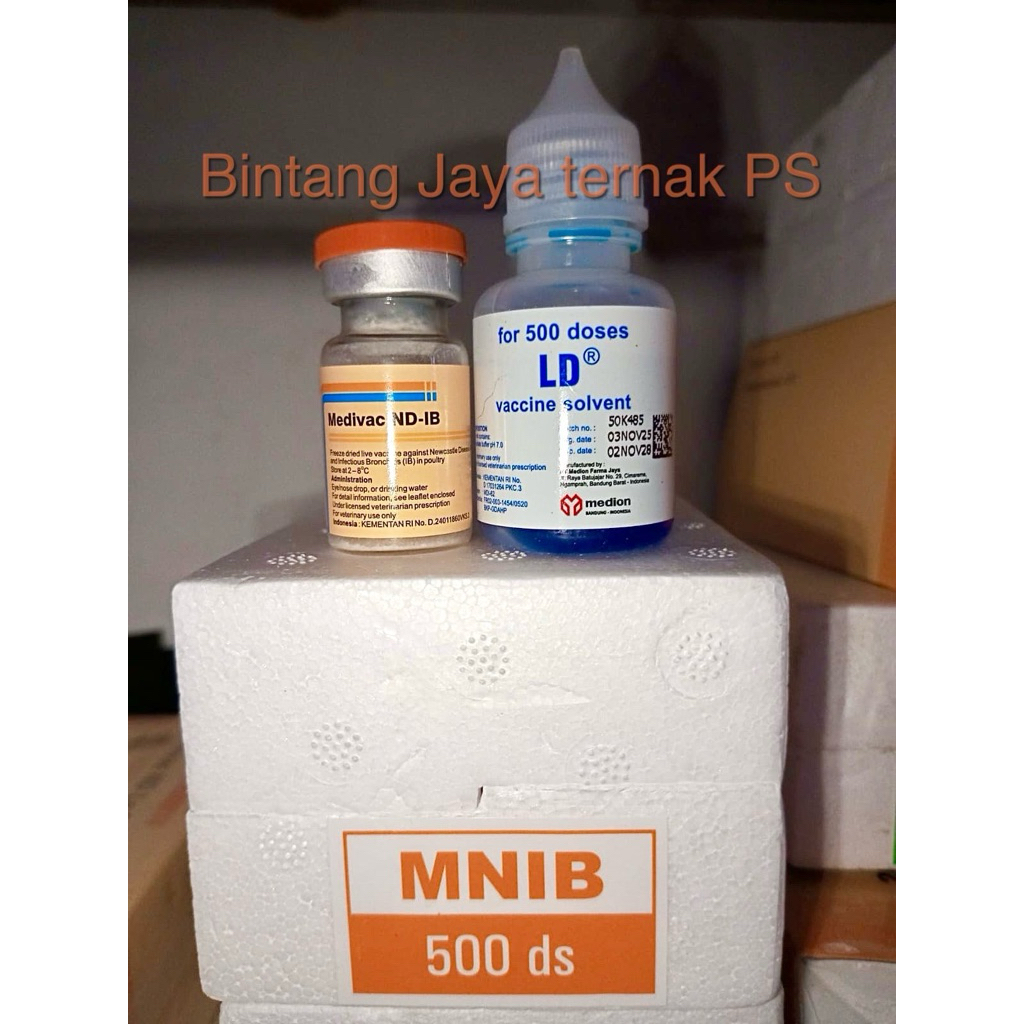 Medivac ND IB dosis 500 ekor + pelarut By Medion