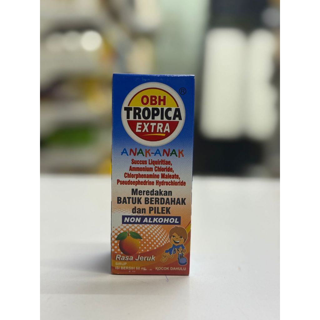 OBH TROPICA EXTRA ANAK-ANAK 60ML - MEREDAKAN BATUK BERDAHAK DAN PILEK