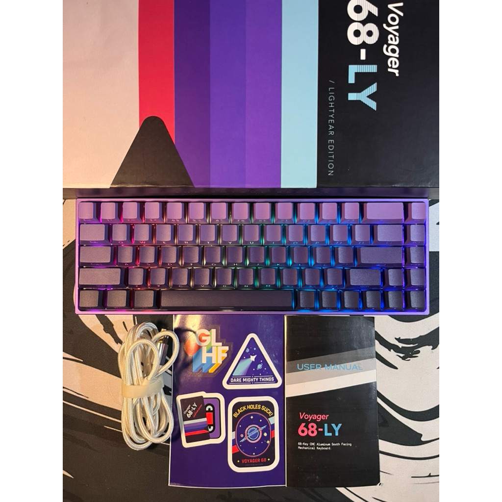 Press Play Voyager 68 Light Year Edition Full Alumunium Mechanical Keyboard