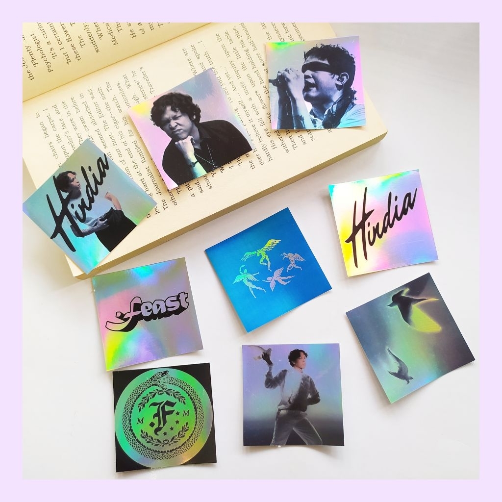 [HINDIA] STICKER HOLOGRAM HINDIA BASKARA BAND FEAST STICKER KONSER WATERPROOF