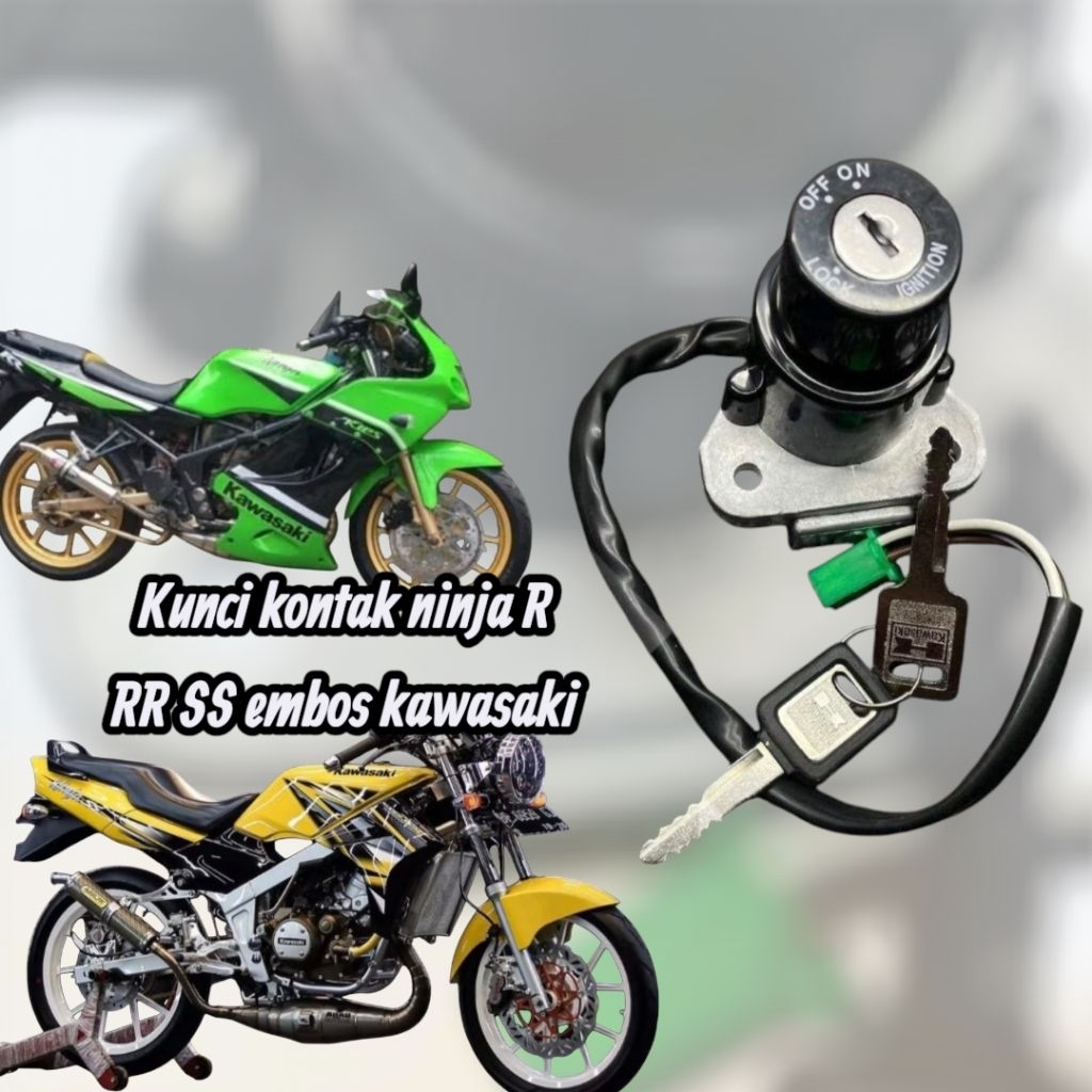 Kunci Kontak Ninja 2 tak Ninja  R RR SS 150 Import Kontak embos Kwasaki