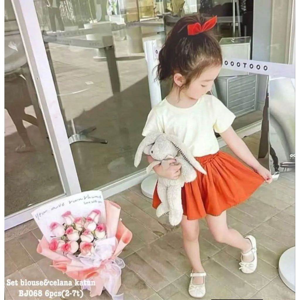 setelan anak perempuan import kode bj068
