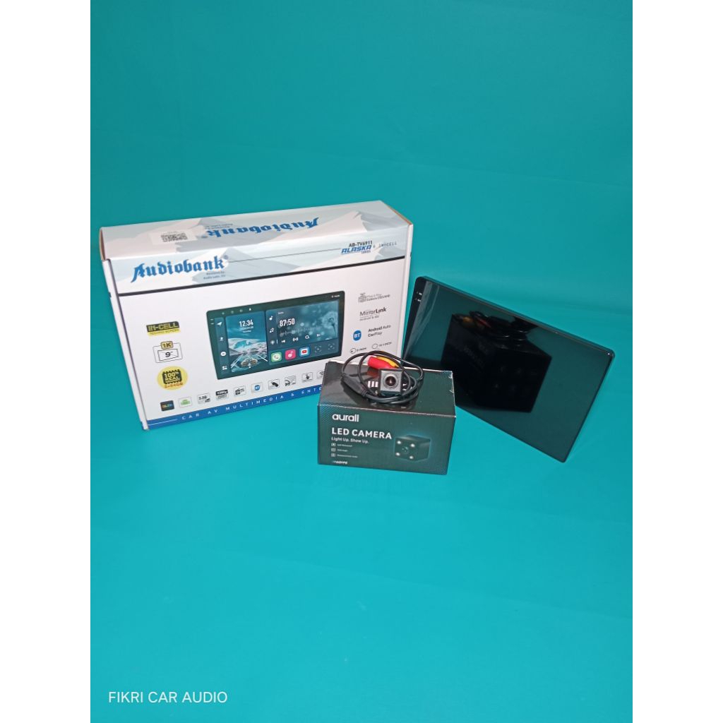 Head Unit Android AUDIOBANK seri AB-TV6911 ALASKA 6 Series IN-CELL 9" 2/64 OS12 QLED & Camera Parkir