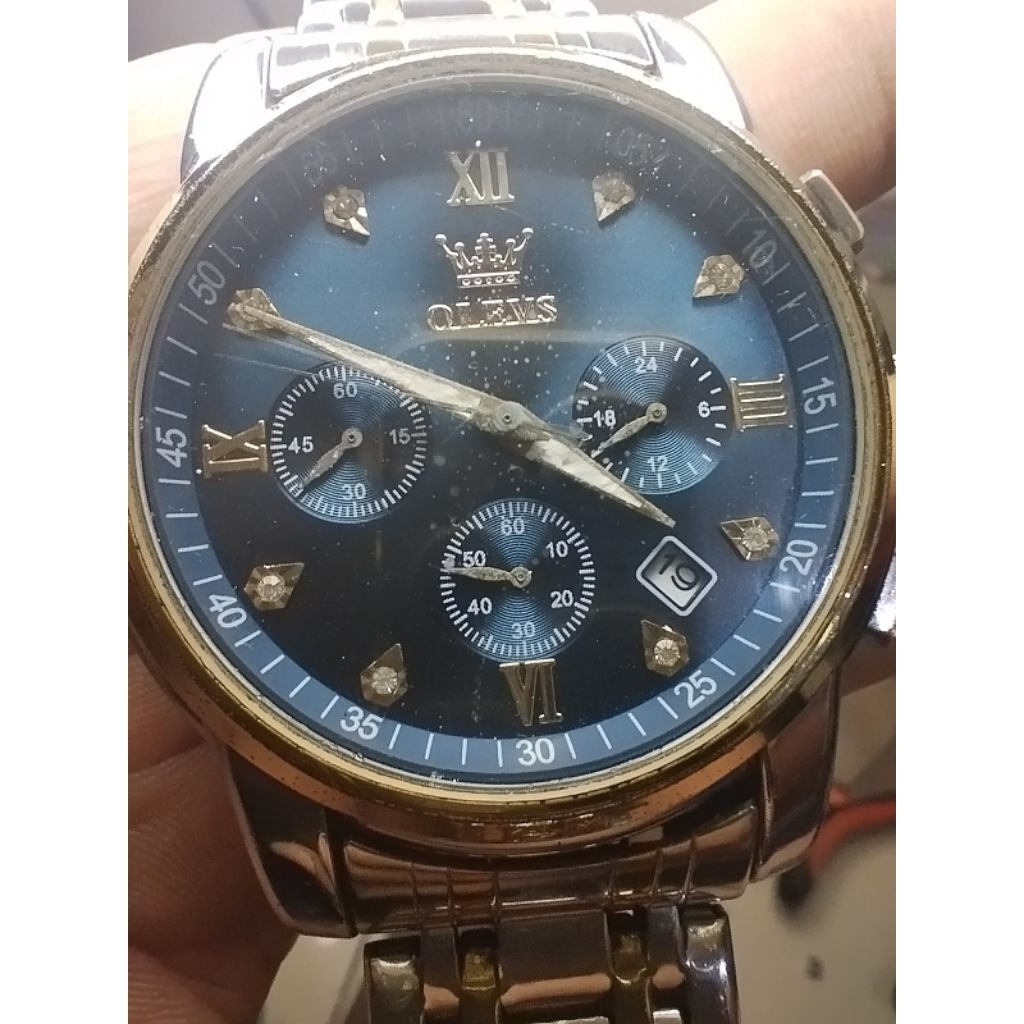 jam tangan olevs original second mulus